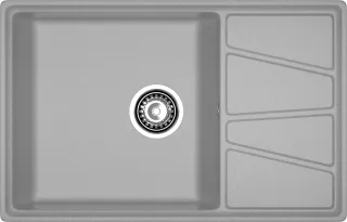 Мойка кухонная GranFest Серая Vertex V-780 L сер